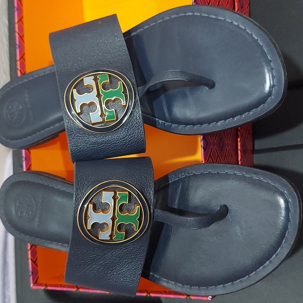 Navy Tory Burch Sandal 9.5
